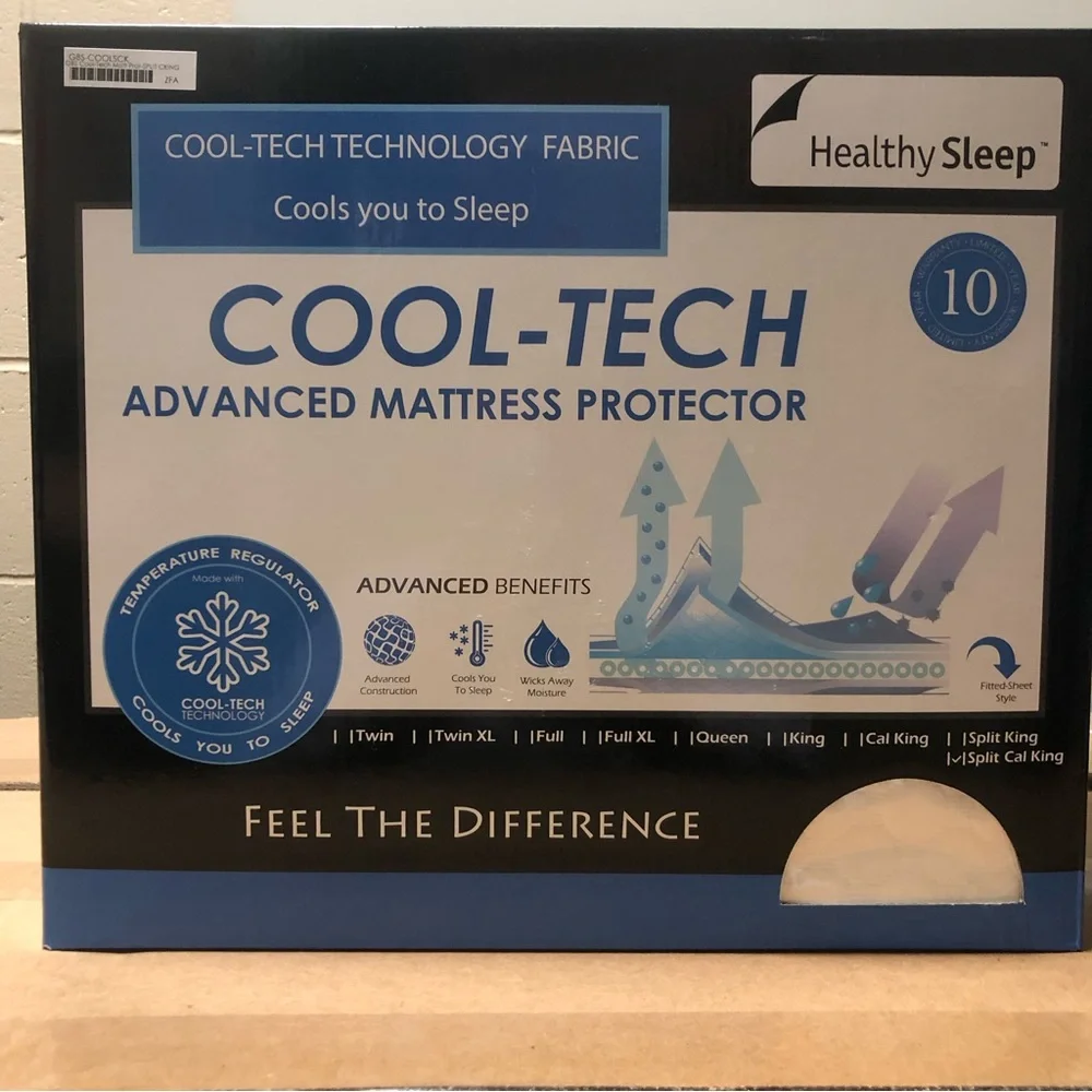 Mattress Protector Luxury Cooling Breathable Split California King